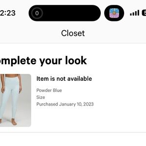 lululemon athletica Powder Blue Leggings